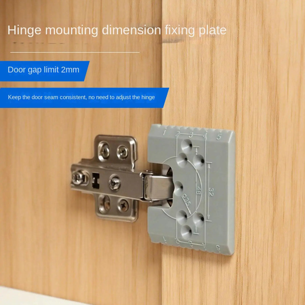 Door Hinge Jig Template – Precision ABS Install Tool for Cabinets Door Hinge Jig Babs