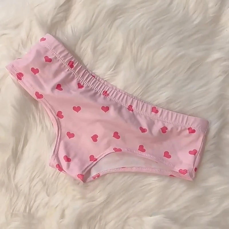 Cute Cartoon Pink Print Women's Briefs & Thong Panties Women's Panties Babs