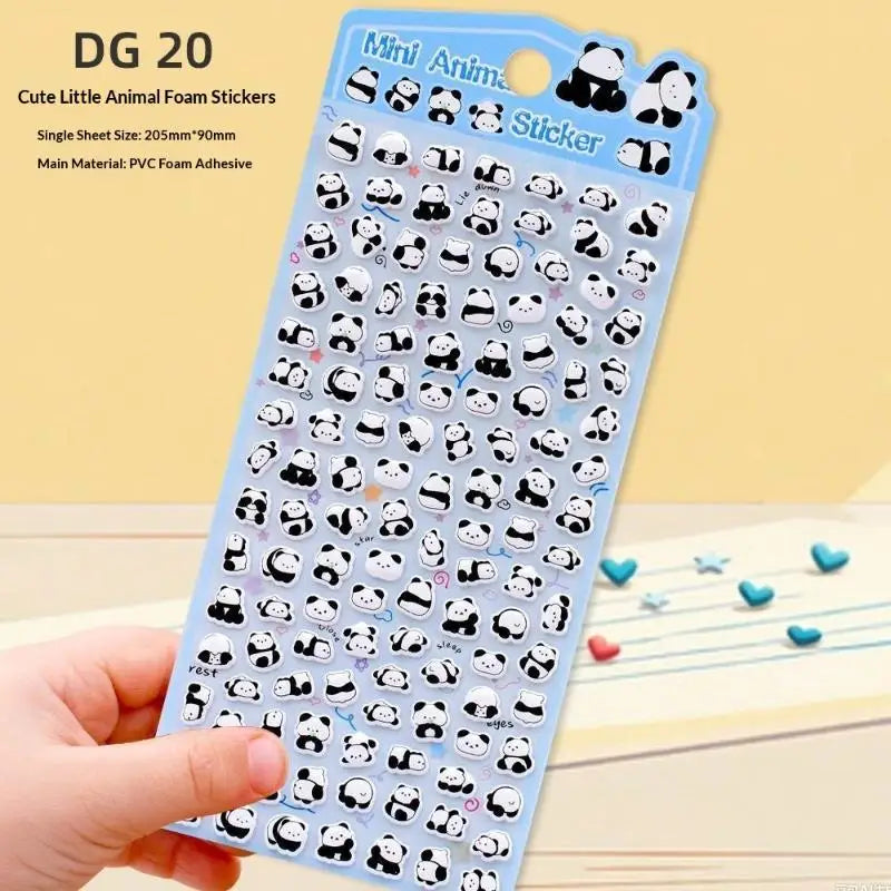 Kawaii Cat & Panda 3D Foam Stickers – DIY Scrapbook Decals Decorative Craft Stickers Babs A2