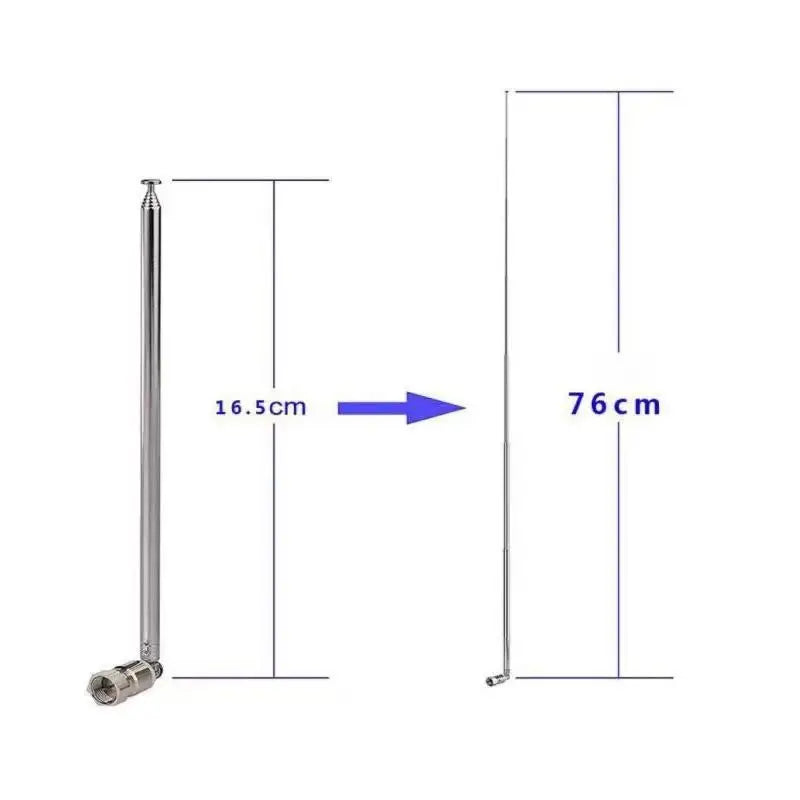 FM Radio Telescopic Rod Antenna 4/5Pcs - F-Type & 3.5mm Set FM Radio Antenna Babs