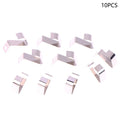10-Pack Battery Leaf Spring Contacts AA CR2 CR123A 9V SMT Battery Spring Contacts Babs Silver