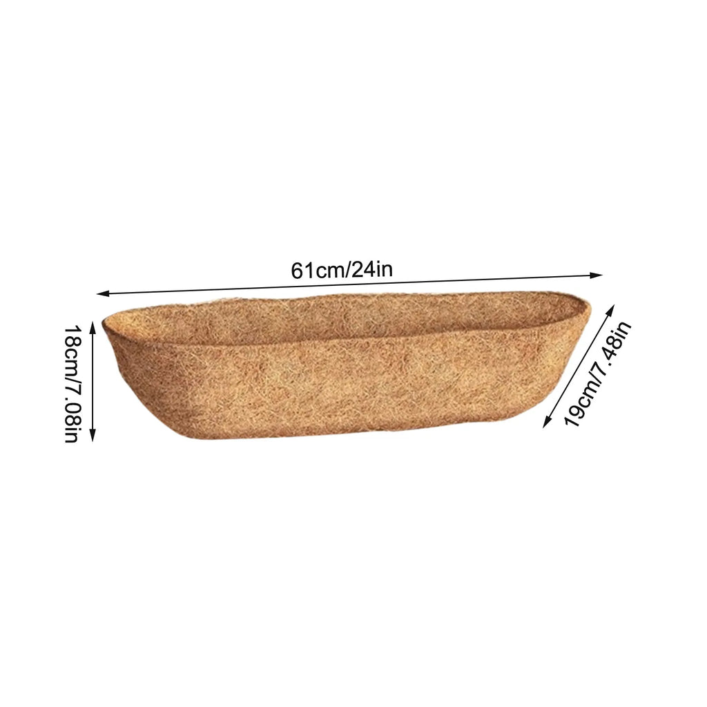 2-Pack Coconut Coir Hanging Basket Liners | Breathable Plant Pots Hanging Basket Liner Babs