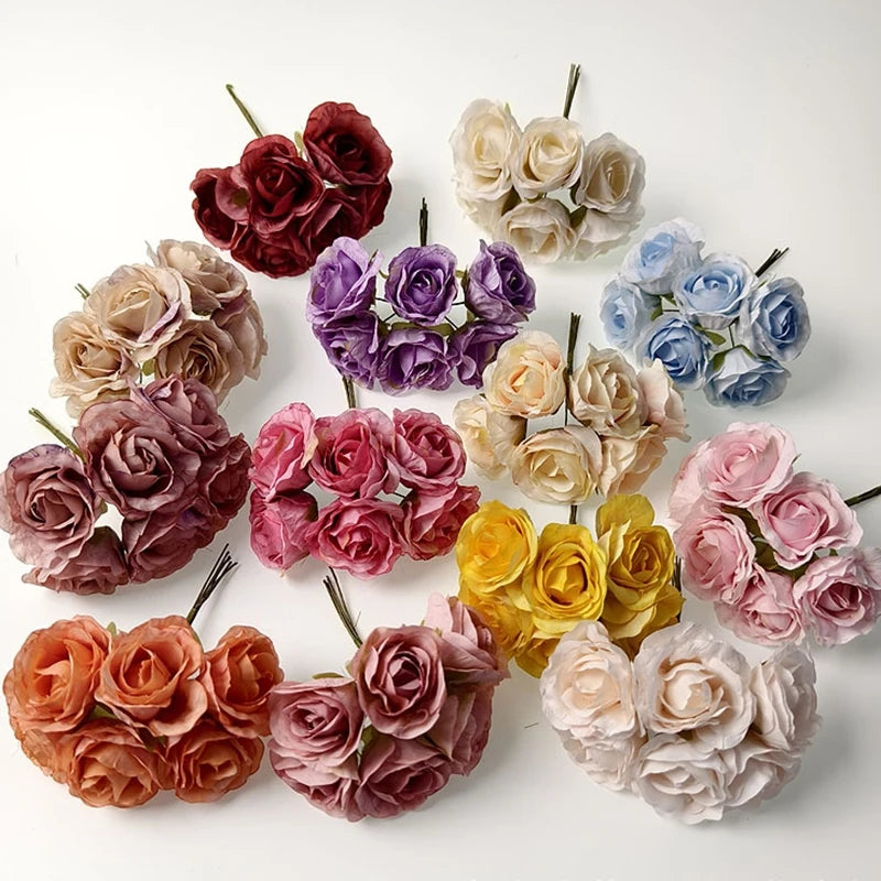 Artificial Silk Rose Bouquet for Wedding, Home & DIY Decor Artificial Flower Bouquet Babs