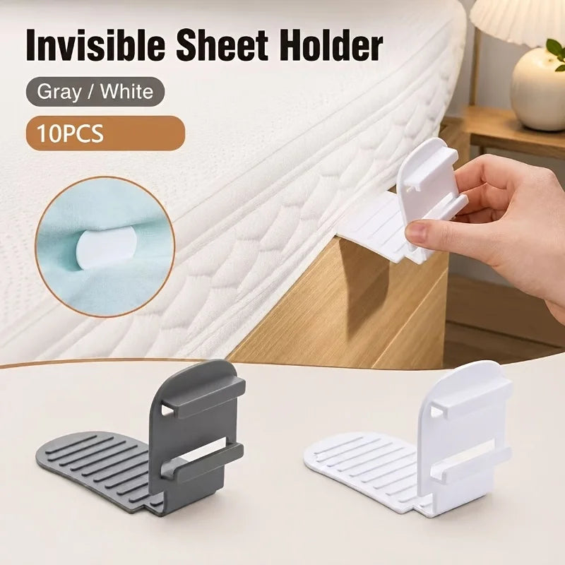 Adjustable Bed Sheet Fasteners & Anti-Slip Clips | 4/8 PCS Bed Sheet Fasteners Babs