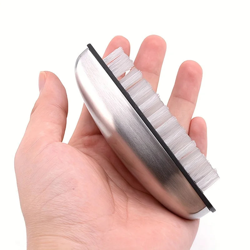 Stainless Steel Deodorant Soap Bar & Nail Cleaning Brush Set Hand Cleaning Set Babs