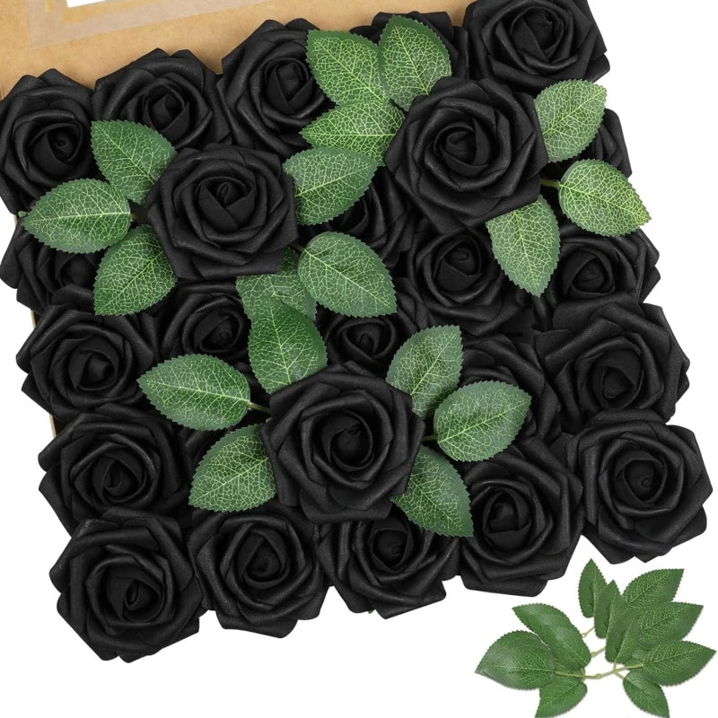 30 PCS PE Foam Artificial Roses – Wedding & Party Décor