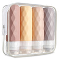 4-Pack 90ml Refillable Silicone Travel Squeeze Bottles Set Travel Bottle Set Babs A 90ML 4pcs