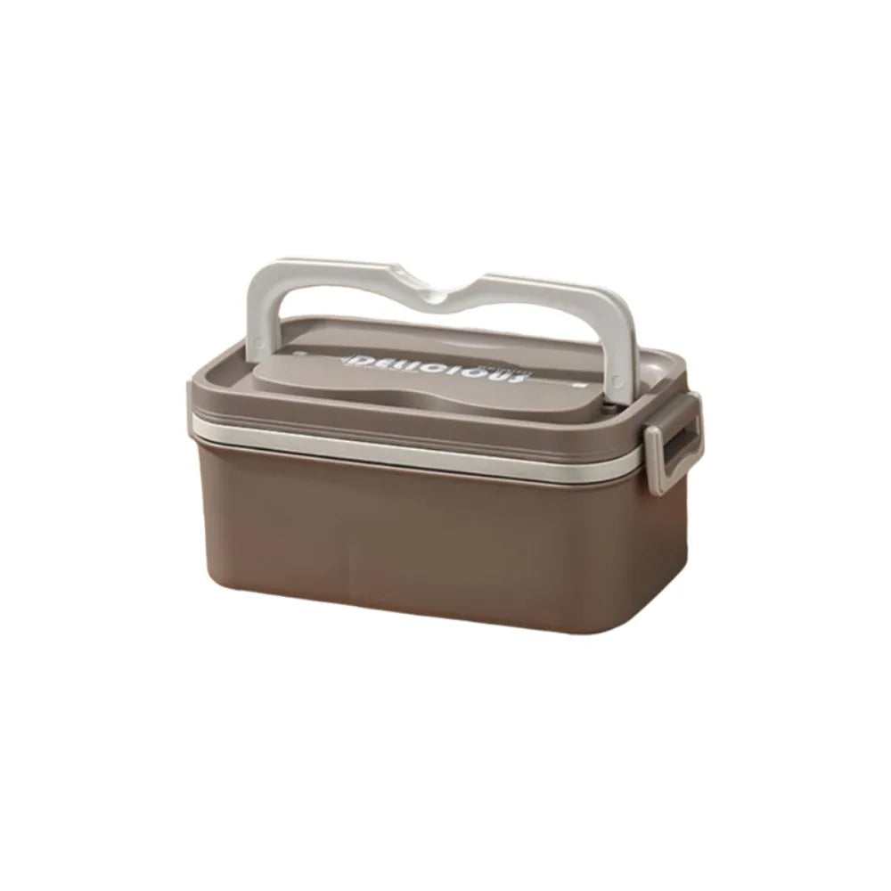 Stainless Steel Multi-Layer Lunch Box – Leak-Proof & Microwaveable Lunch Box Babs Coffee 1 Layer