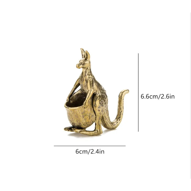 Vintage Brass Crab Statue – Antique Copper Miniature Figurine Decorative Figurine Babs C
