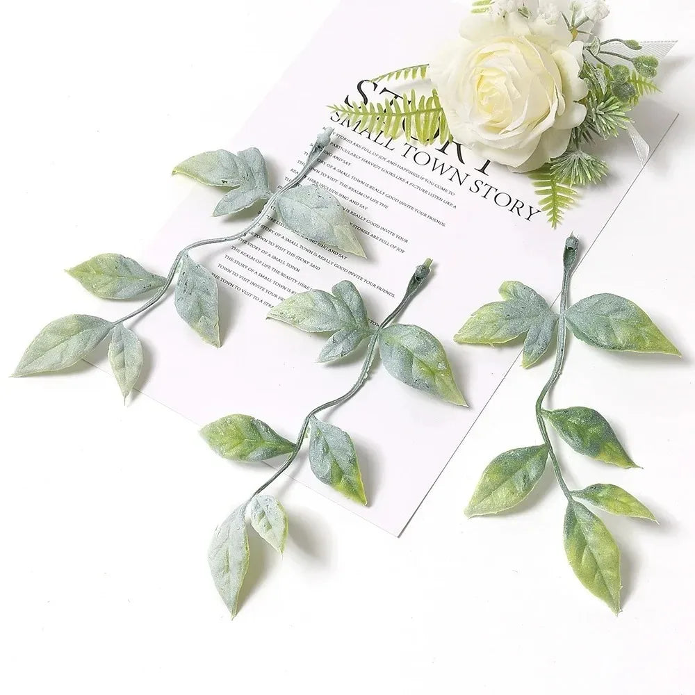 10 Pcs Artificial Leaves – DIY Garland, Wreath & Party Decor Artificial Leaf Decor Babs 18 10Pcs