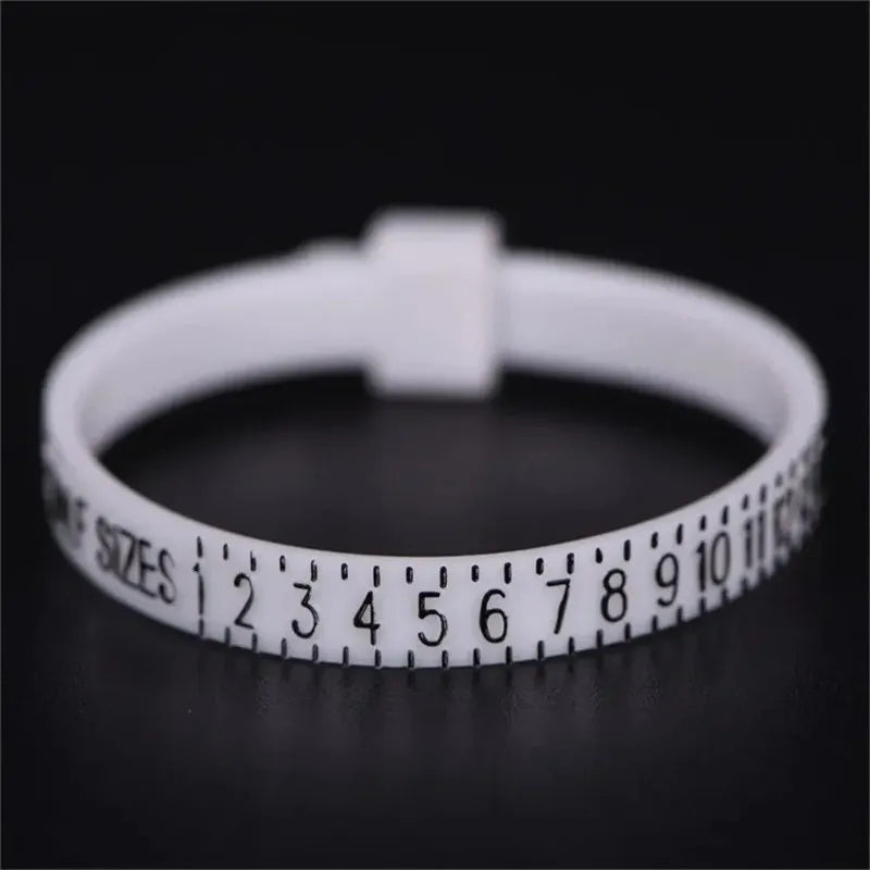 Ring Sizer Measuring Tool – Plastic US Size 1–17 Soft Ruler Ring Sizer Tool Babs