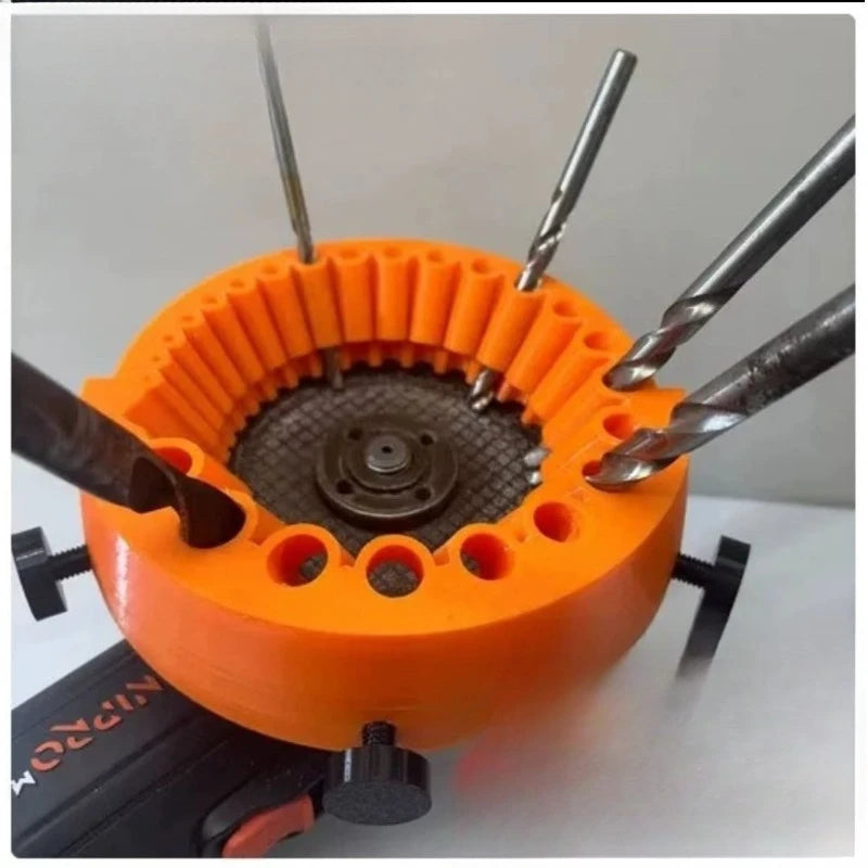 Drill Bit Sharpener for Angle Grinder – 2–13mm, 20 Holes Drill Bit Sharpener Babs
