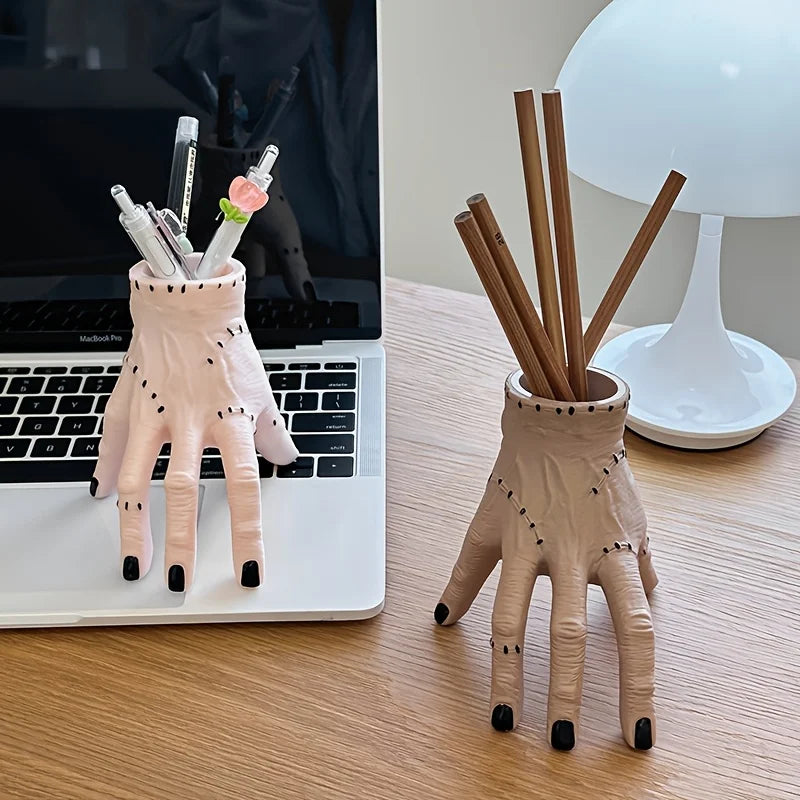 Frankenstein Hand Pen Holder – Halloween Desk Organizer Novelty Pen Holder Babs
