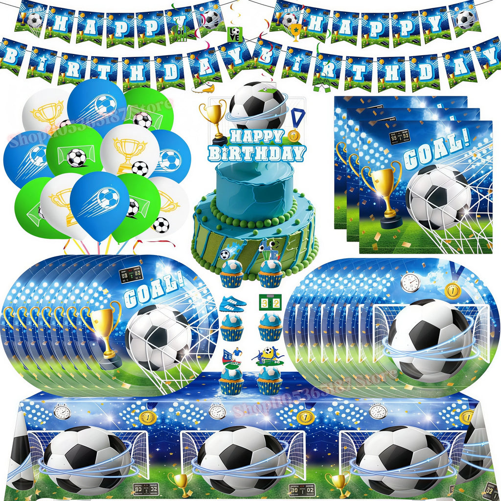 Soccer Football Birthday Party Decoration Set – Complete Kit Party Decoration Set Babs