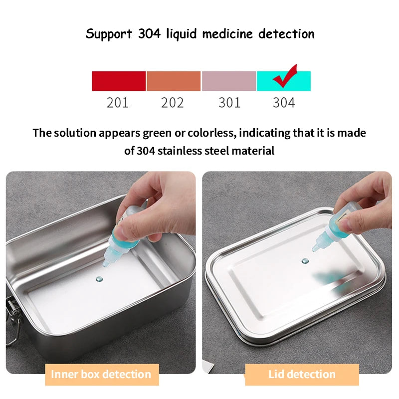 850ml Stainless Steel Lunch Box with Removable Dividers Stainless Steel Lunch Box Babs