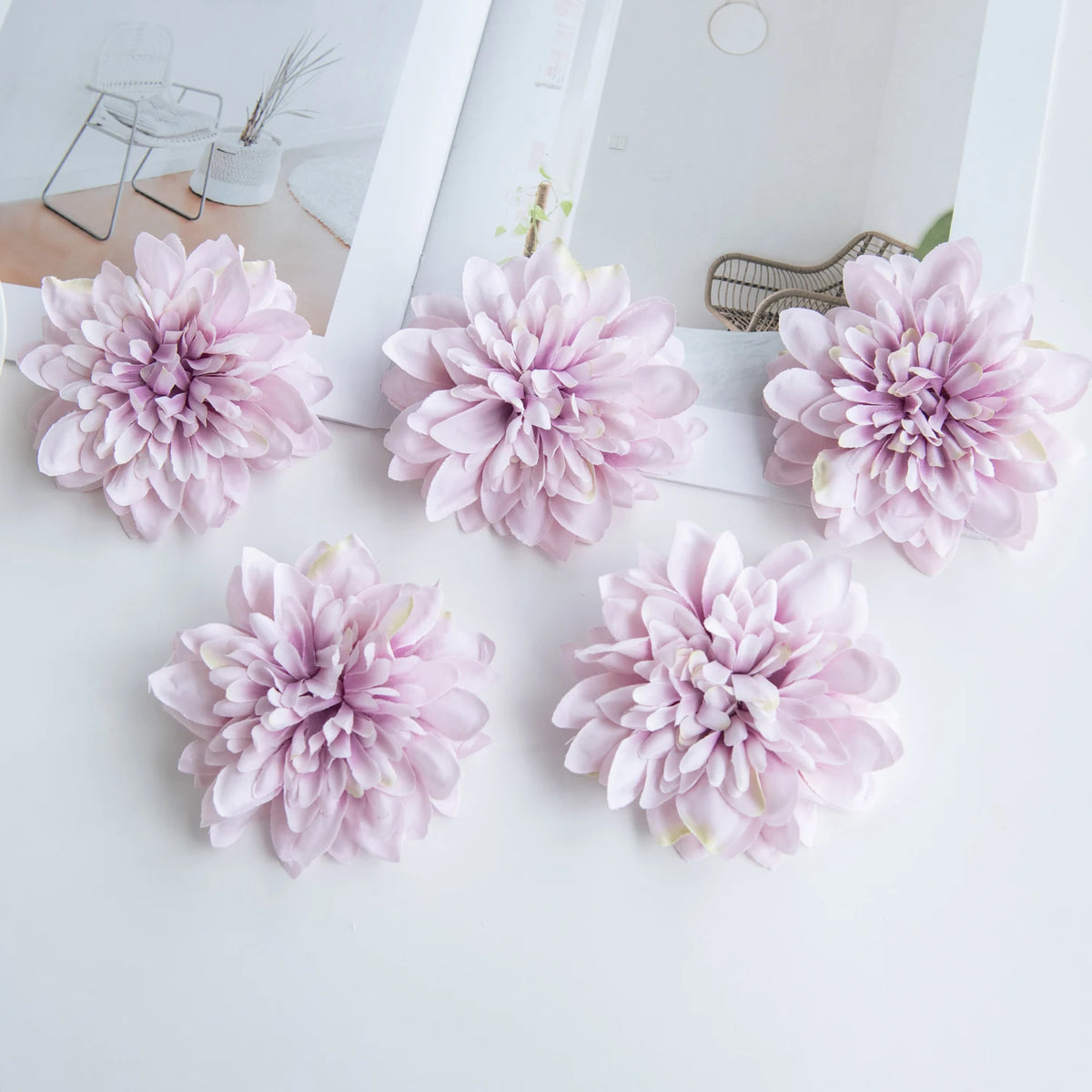 Silk Rose Artificial Flower Heads – Wedding & Home Decor Artificial Flower Heads Babs COLOR 6 20 pieces