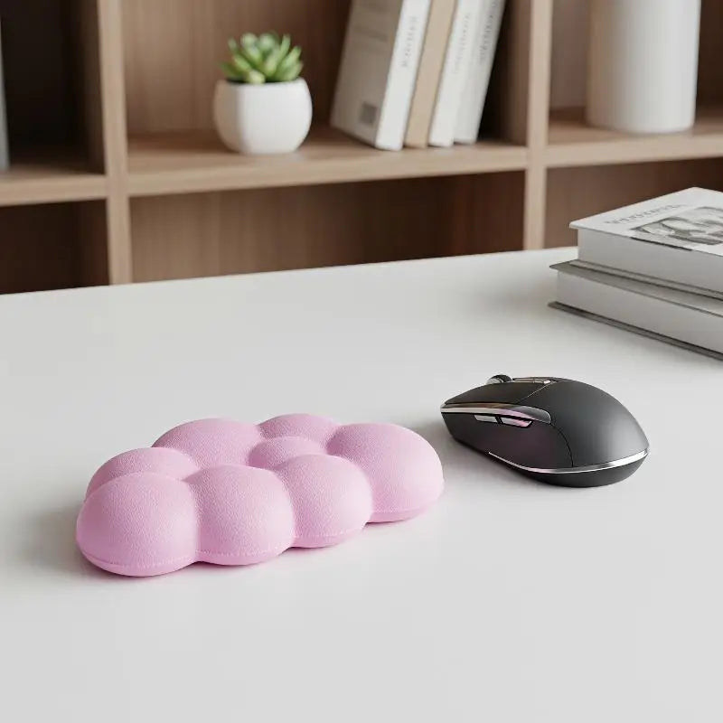 HUXUAN Cloud Keyboard Wrist Rest – Ergonomic Non-Slip Silicone Keyboard Wrist Rest Babs