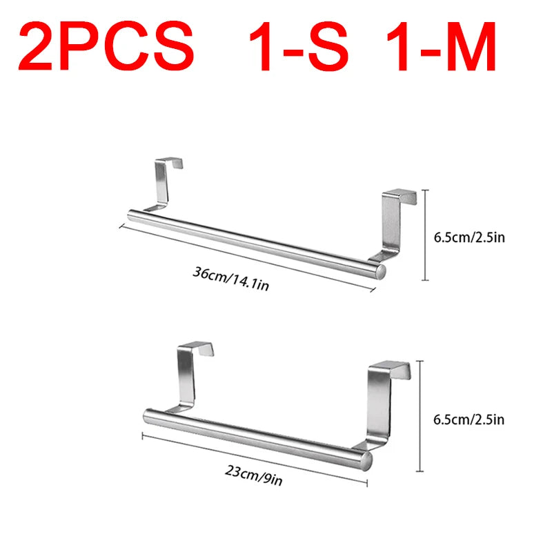 Stainless Steel Towel Holder – Under Sink Rack Organizer Towel Holder Rack Babs 2pcs 1-S M