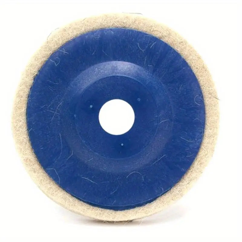 3-Pack 100mm Wool Polishing Buffing Pads for Angle Grinder Polishing Wheel Set Babs