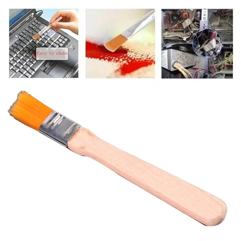 10-Pc Wooden Handle Nylon Paint & Cleaning Brush Set Paint Brush Set Babs