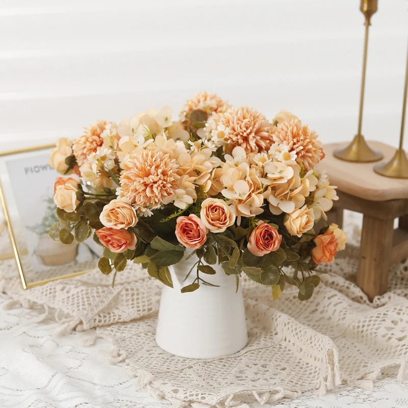 Silk Artificial Flowers – Rose, Sunflower, Hydrangea & Dandelion Artificial Flowers Babs