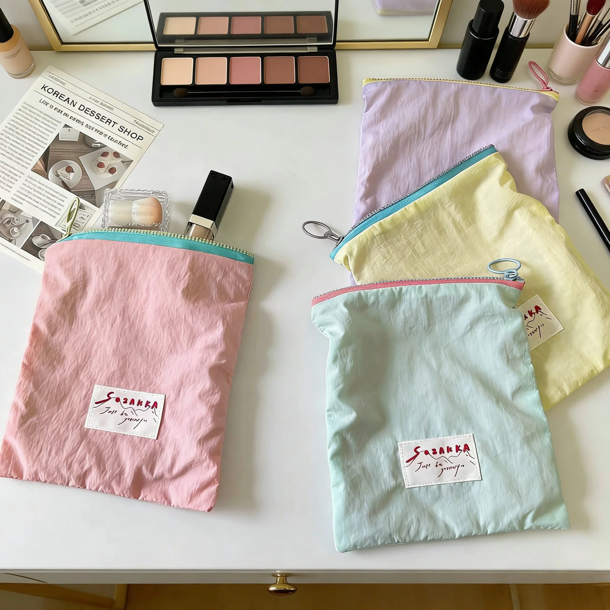 Cute Mini Makeup Bag – Zipper Pouch for Travel & Purse Mini Makeup Bag Babs