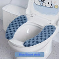 Thick Warm Toilet Seat Cushion Cover – Washable & Reusable Toilet Seat Cushion Babs Blue