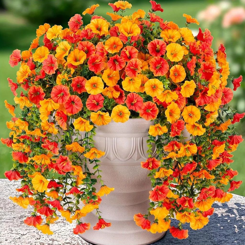 Artificial Morning Glory Flower Vine – Wedding & Home Decor Artificial Flower Vine Babs