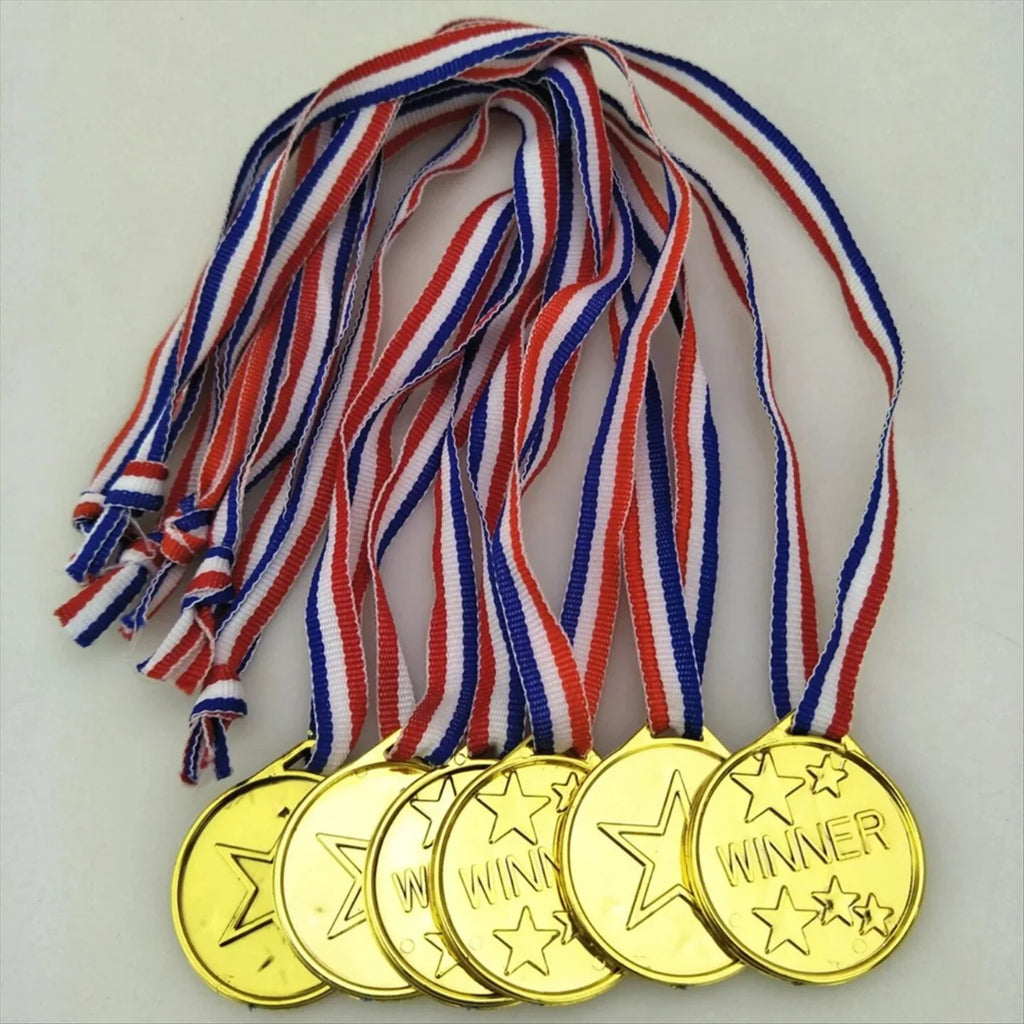 30-Pack Gold Winner Medals for Kids – Party Favors & Awards Kids Award Medals Babs
