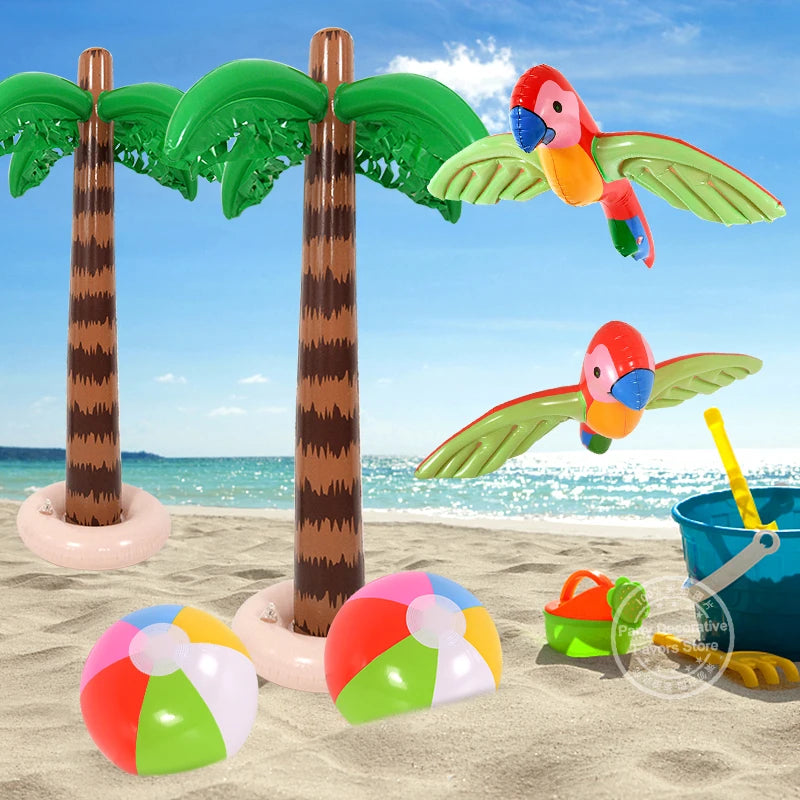 Tropical Party Balloons – Flamingo, Palm Tree & Luau Decor Party Balloons Babs