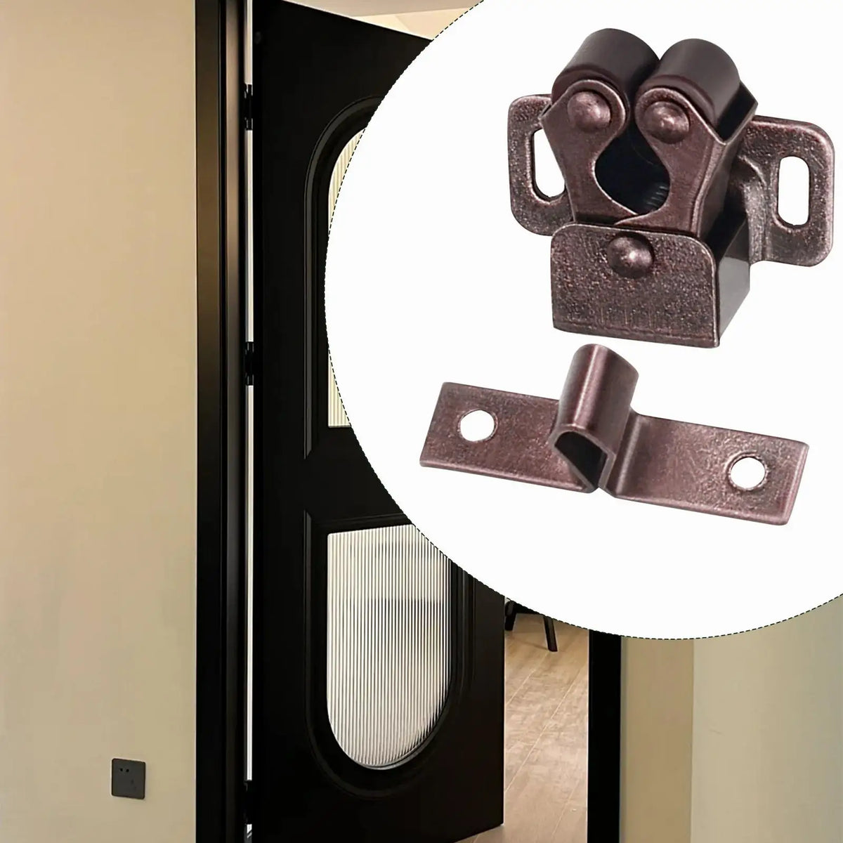 Double Roller Cabinet Door Catches with Screws – Strong Hold Cabinet Door Catch Babs