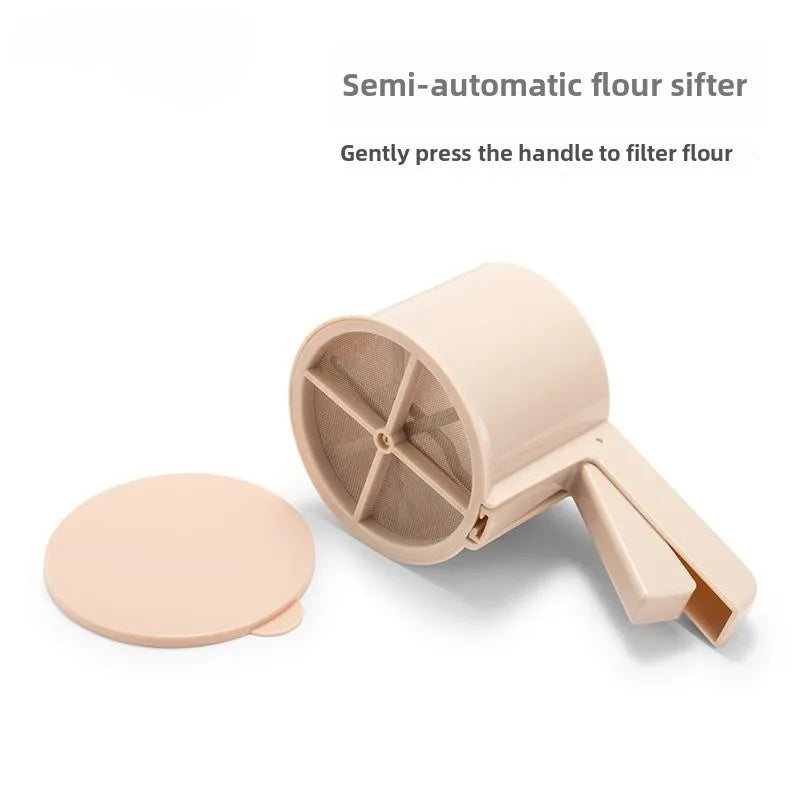 Manual Flour Sifter – Food-Grade PP Handheld Baking Tool Flour Sifter Babs
