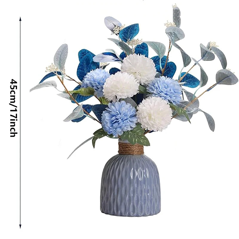 45cm Silk Artificial Chrysanthemum Bouquet for Home & Weddings Artificial Flower Bouquet Babs