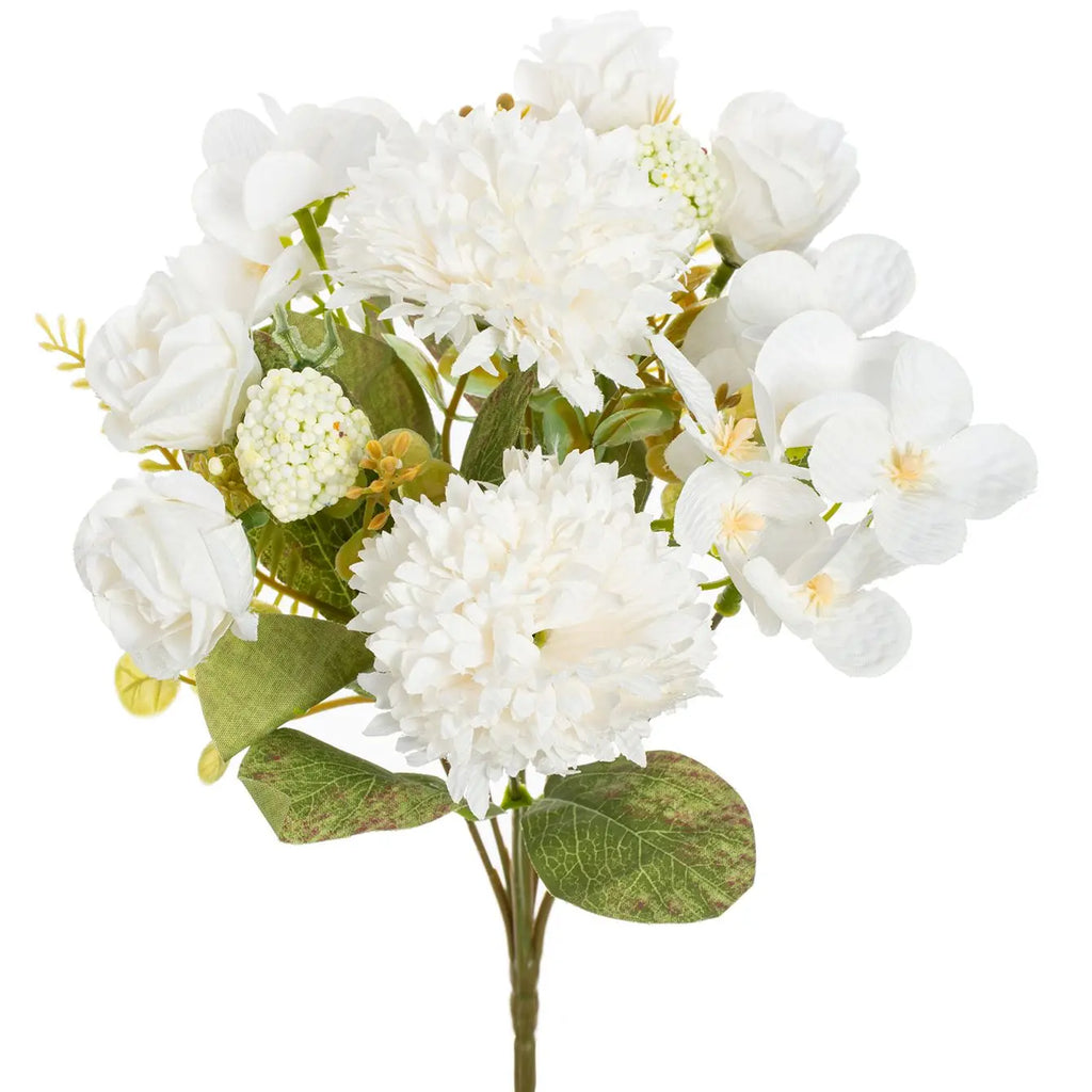 Artificial Rose Chrysanthemum Silk Flower Ball – Wedding Décor Artificial Flower Ball Babs Beige 1 PC