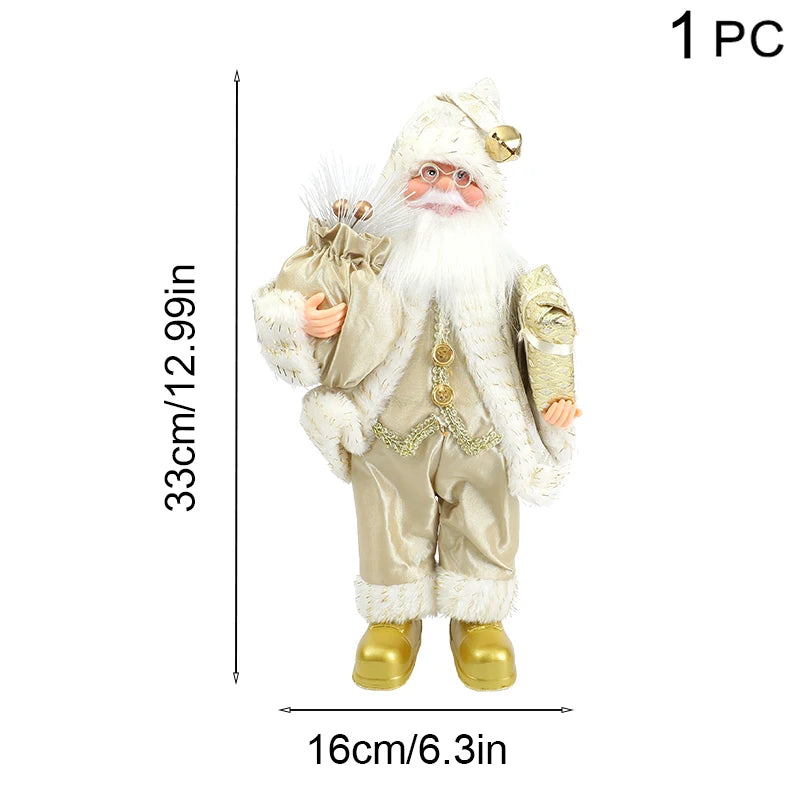 Standing Santa Claus Figurine – Christmas Statue & Xmas Decor Christmas Figurine Babs A04