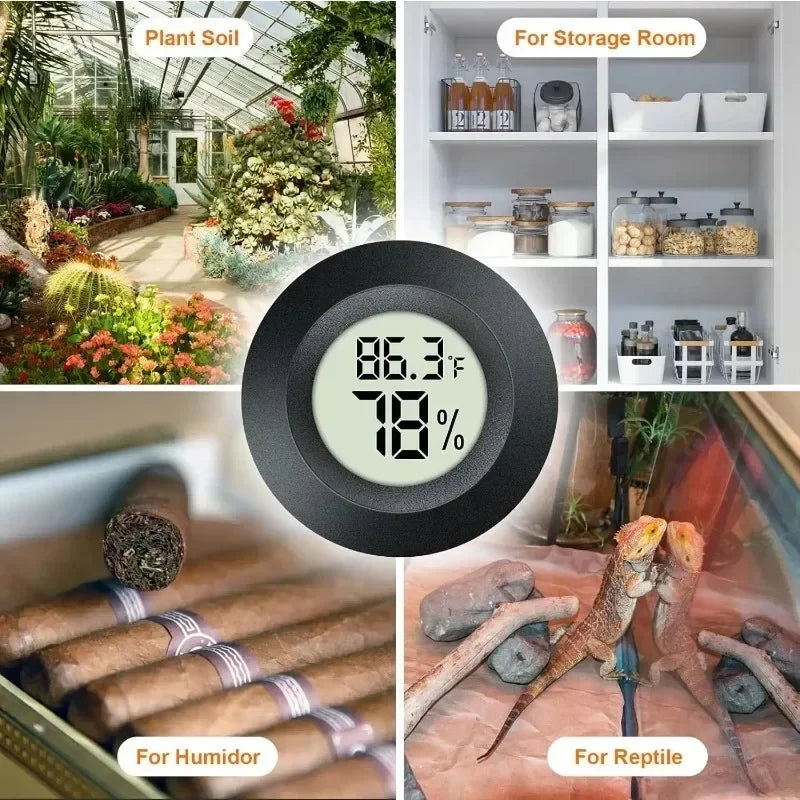 Mini Digital Thermometer Hygrometer for Fridge & Indoor (1-4 Pcs) Digital Thermometer Hygrometer Babs