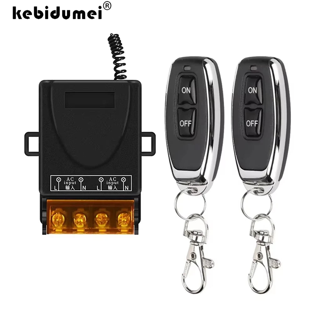 433MHz RF Wireless Remote Control Switch – Relay Receiver & Transmitter RF Remote Control Switch Babs