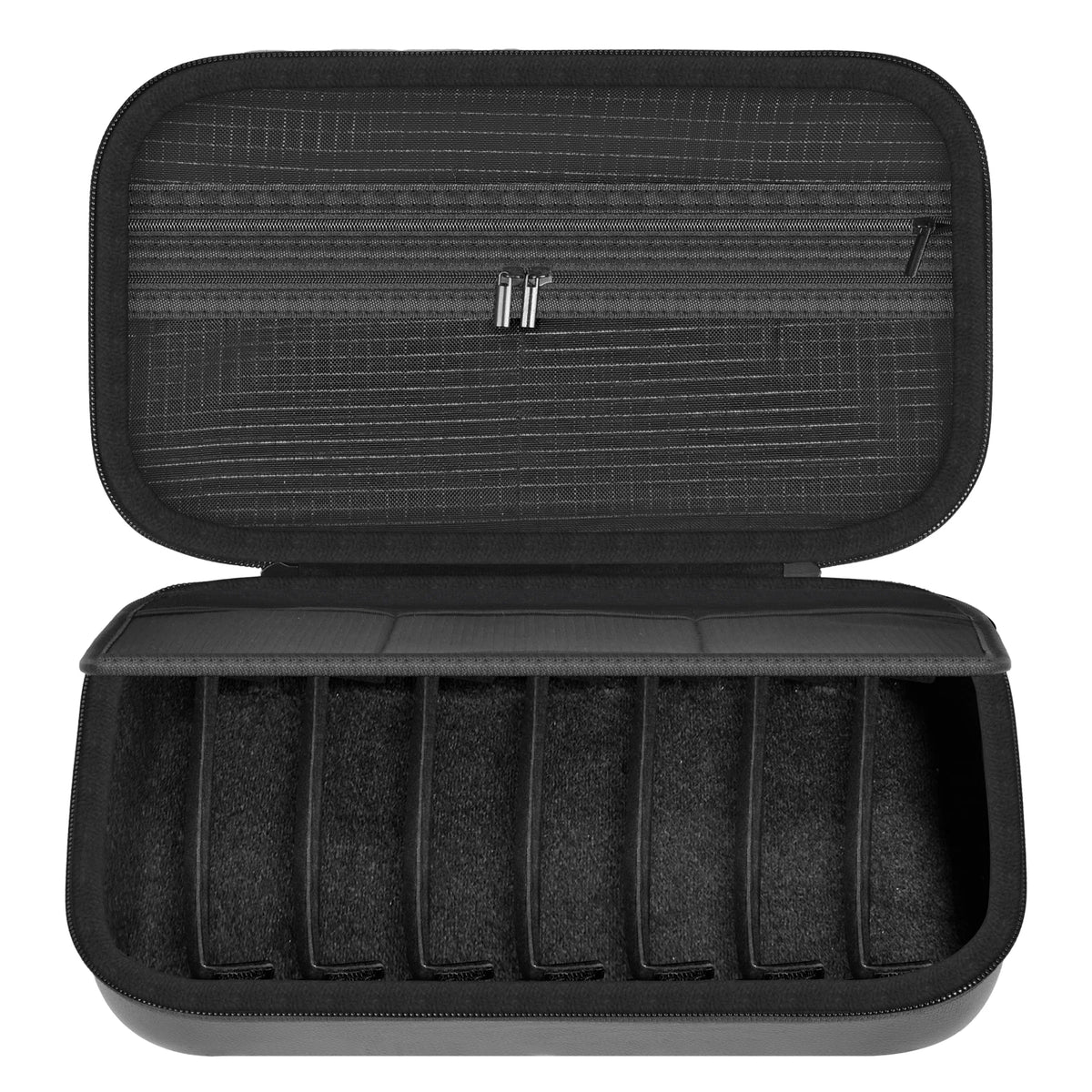 Paiyule 8-Slot Sunglasses Organizer Case – Adjustable Travel Box Sunglasses Organizer Case Babs black