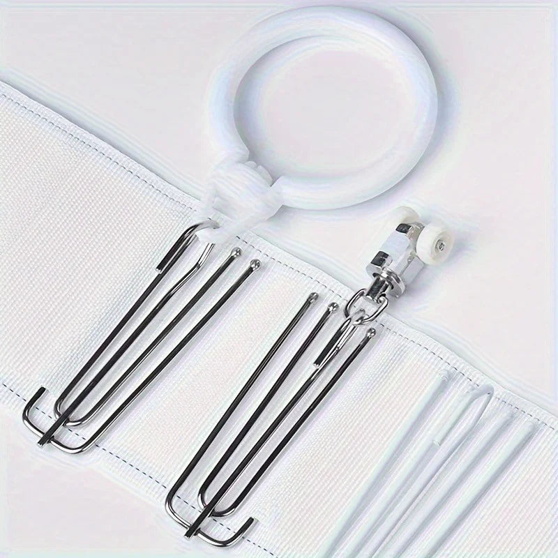 10pcs Curtain Pinch Pleat Hooks – Easy Clip-On Drapery Curtain Pleat Hooks Babs