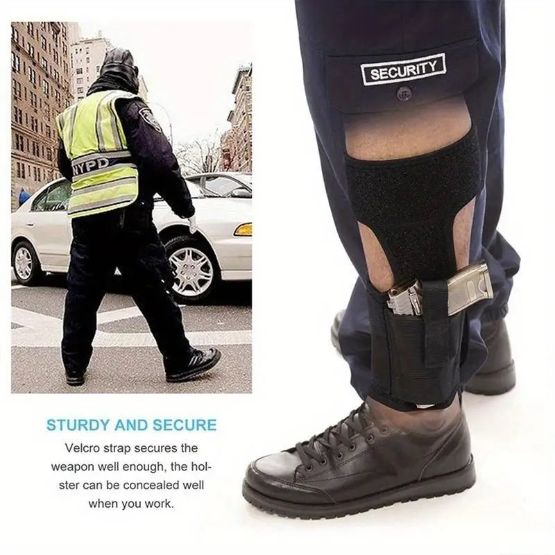 Universal Tactical Ankle Holster – Elastic Concealed Carry Leg Strap Tactical Ankle Holster Babs