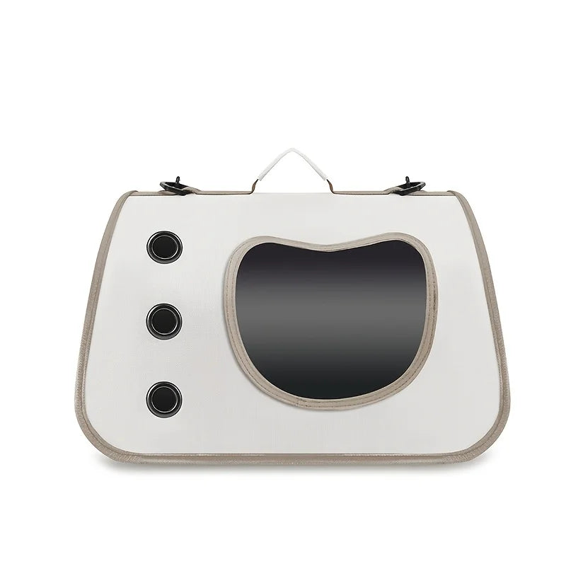 HOMEFISH Portable Pet Carrier Bag – Cats & Small Dogs Pet Carrier Bag Babs White