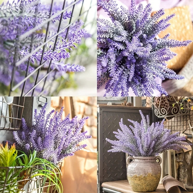 Artificial Lavender Bouquet | UV-Protected Faux Flowers for Home & Wedding Artificial Flower Bouquet Babs