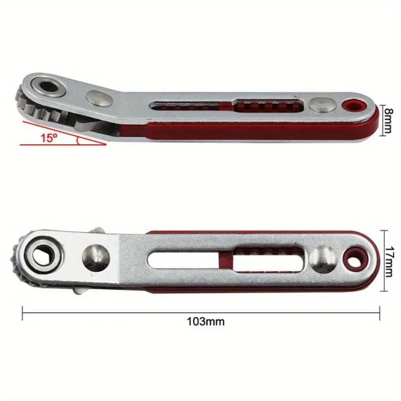 Mini Bidirectional Ratchet Elbow Screwdriver – Flat & Cross Tips Ratchet Screwdriver Babs