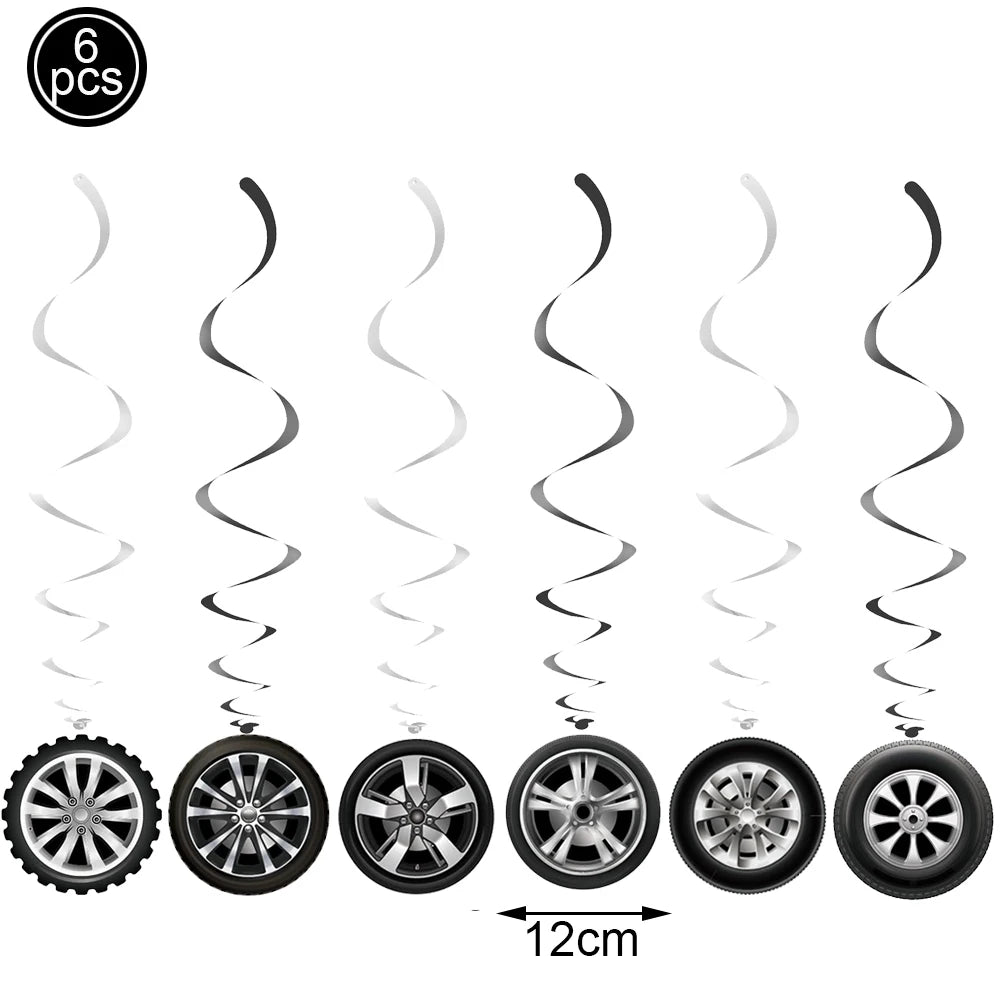 Race Car Tire Paper Napkins – Birthday & Baby Shower Party Supplies