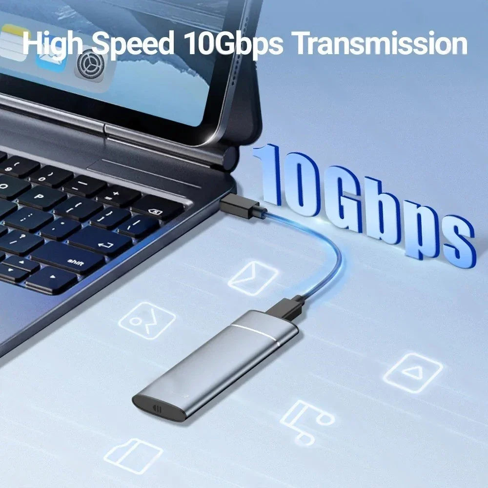 M.2 SSD Enclosure 10Gbps Aluminum NVMe SATA NGFF Tool-Free SSD Enclosure Babs