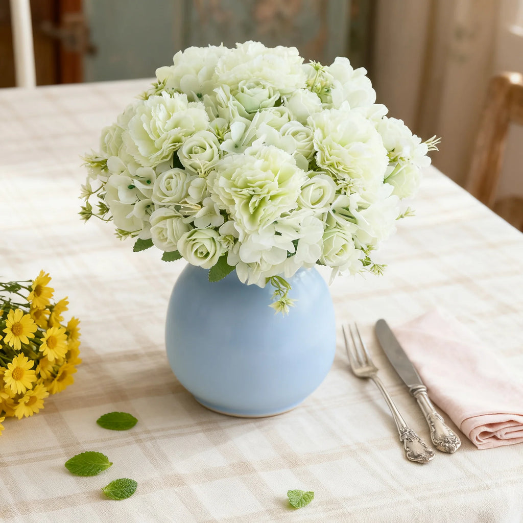 Artificial Silk Carnation Rose Bouquet – Wedding & Home Décor Artificial Flower Bouquet Babs