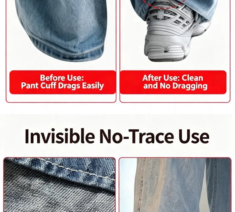 Invisible Pant Hem Clips – No-Sew Trouser Cuff Adjuster Pant Hem Clips Babs