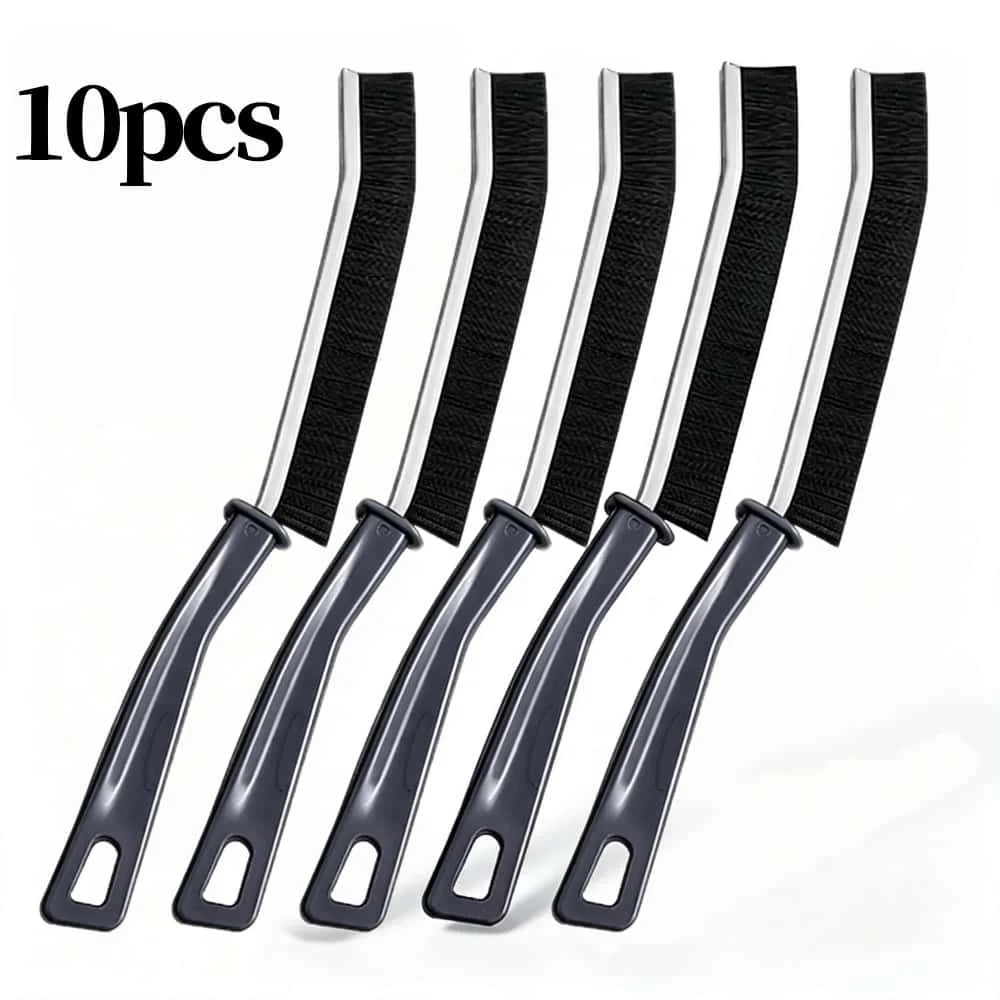 Hard Bristle Crevice Brush – Grout, Tile, Kitchen & Bath Crevice Cleaning Brush Babs Black 10pcs