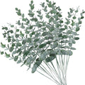 Artificial Eucalyptus Stems Faux Greenery for Wedding & Décor Artificial Greenery Stems Babs color 1 30 pcs