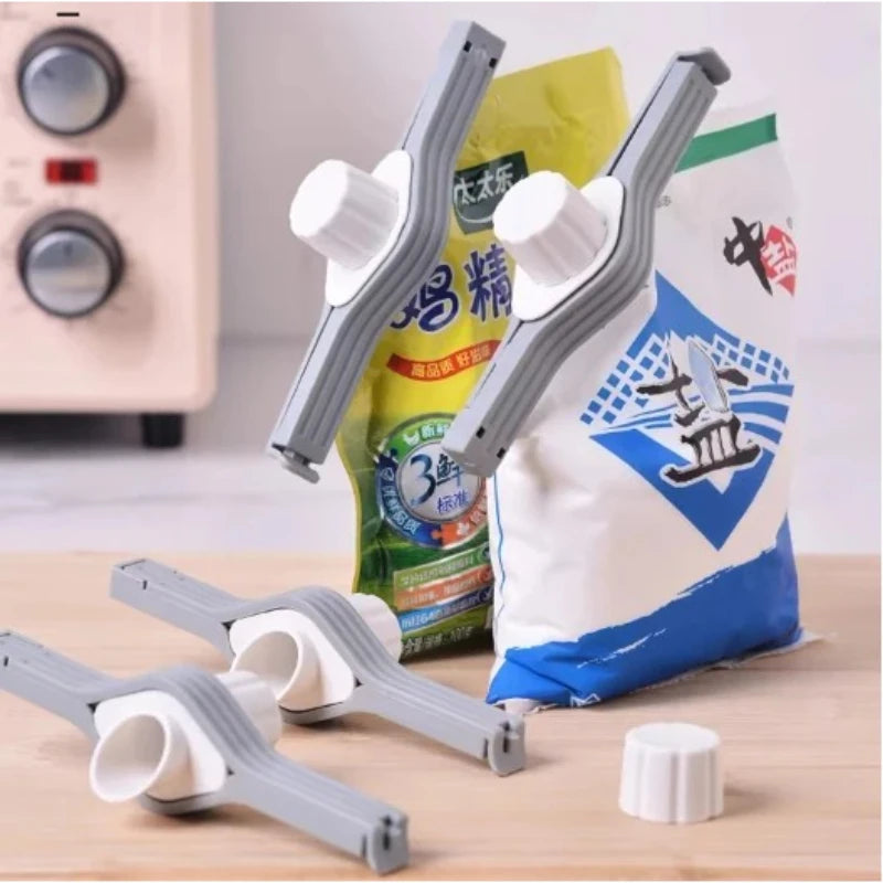 Food Bag Sealing Clips with Screw Cap – Freshness Keeper Food Bag Sealing Clip Babs